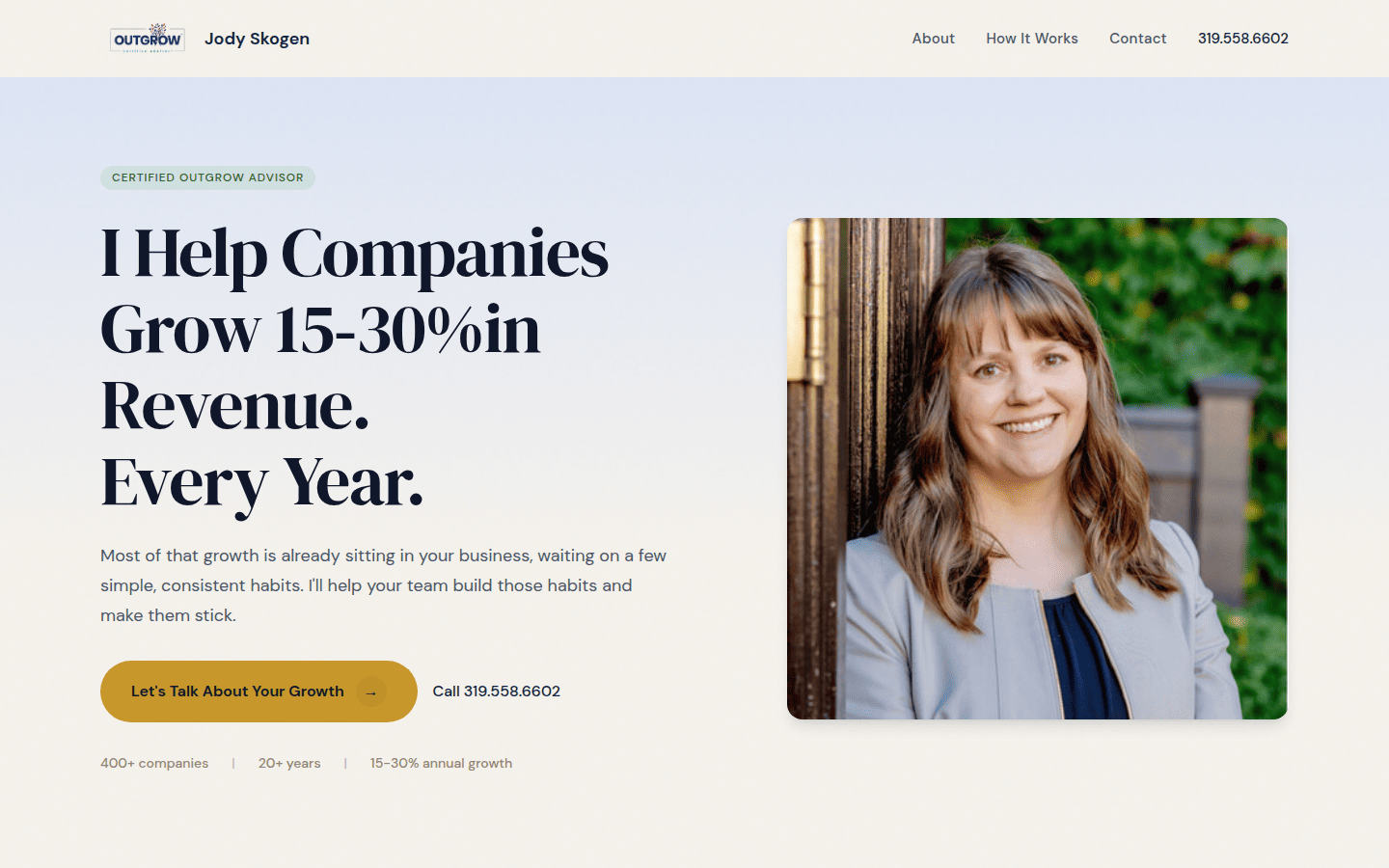 Jody Skogen live site preview